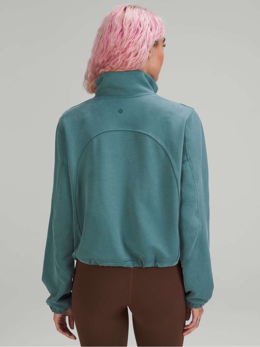 Lululemon brushed softstreme ribbed half zip - Picture 8 of 10